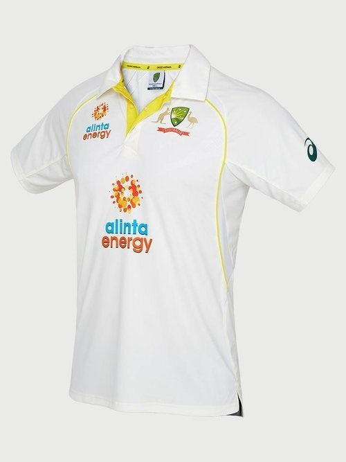 Asics white cricket dress clearance